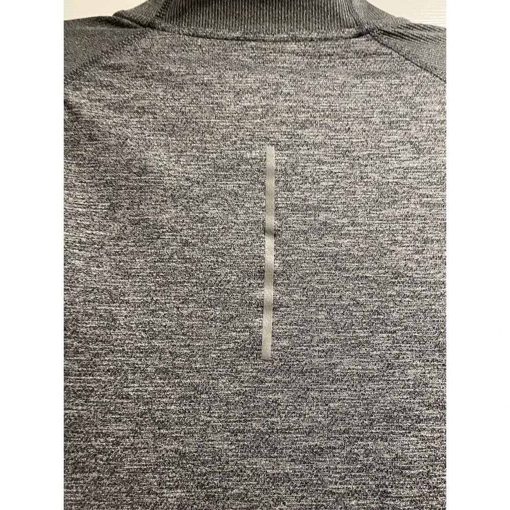 Nike Running Dri-FIT 1/4 Zip Performance Pullover Men's Large Gray Heather